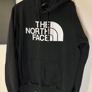 Mens black pullover hooded sweatshirt